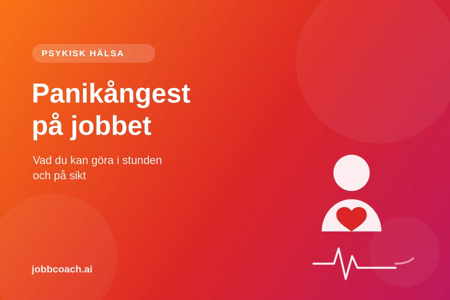Person som hanterar ångest på arbetsplatsen